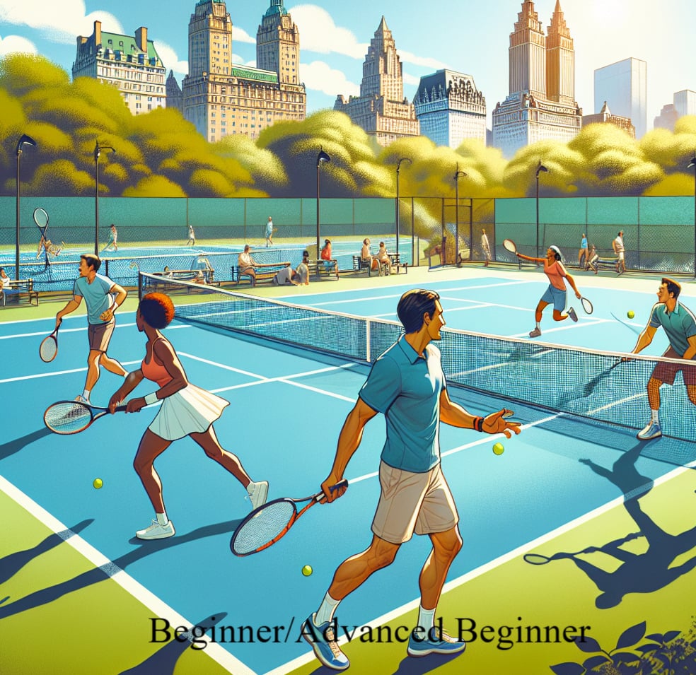 2026 2-Day Weekend, Beginner/Advanced Beginner Adult Tennis. June,July,Aug.